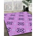 thumbnail image 2 of Ahgly Company Indoor Square Patterned Violet Purple Area Rugs, 3' Square, 2 of 6