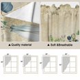 thumbnail image 5 of Farmhouse Botanical Swag Valances for Windows, Kitchen Window Curtains Over Sink, Bottles Plans Country Brown Wooden Grain Window Treatment Curtains for Living Room/Bedroom 2 Panel Sets 36"x45", 5 of 8