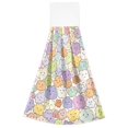 thumbnail image 7 of Haosy 2 Pack Kitchen Wash Cloths with Hanging Loops Absorbent Absorbent Quick Drying Hand Towels, Cute Cartoon Cloud, 7 of 7