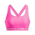 thumbnail image 2 of Sujetador deportivo Under Armour Crossback Mid Impact para mujer, XS, color rosa, 2 of 5
