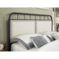 thumbnail image 3 of Pulaski All-N-One Queen Upholstered Metal Bed in Black, 3 of 4