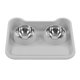 thumbnail image 1 of Juego de tazones para comederos de mascotas tazones de agua para alimentos para gatos de acero inoxidable elevados a prueba de óxido engrosados ​​para uso diario ANGGREK  Otros, 1 of 7