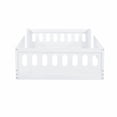 thumbnail image 4 of Cama de plataforma de madera de tamaño completo con barandilla, 4 of 5