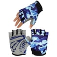 thumbnail image 3 of Cheers.US Girls Boys Non-Slip Cycling Gloves Shock-Absorbing Bicycle Scooter Bicycle Riding Fingerless Gloves Children Kids Breathable Sports Gloves for Bike Skateboard Roller Skating Biking Climbing, 3 of 7