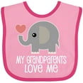 thumbnail image 3 of Inktastic My Grandparents Love Me Baby Clothes Boys or Girls Baby Bib, 3 of 4