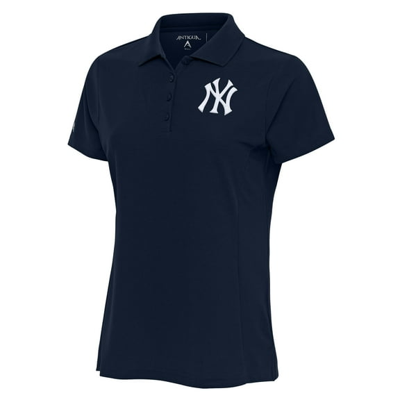 Women's Antigua Navy New York Yankees Logo Legacy Pique Polo