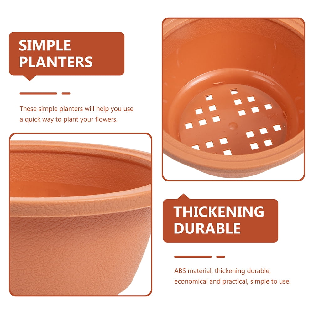 8 Pcs Flowerpot Planters for Indoor Plants Garden Small Floral Containers