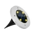 thumbnail image 1 of Luces solares al aire libre con 4 luces LED de tierra solar esmerilada plateada al aire libre Wmkox8yii HFSH6963, 1 of 1