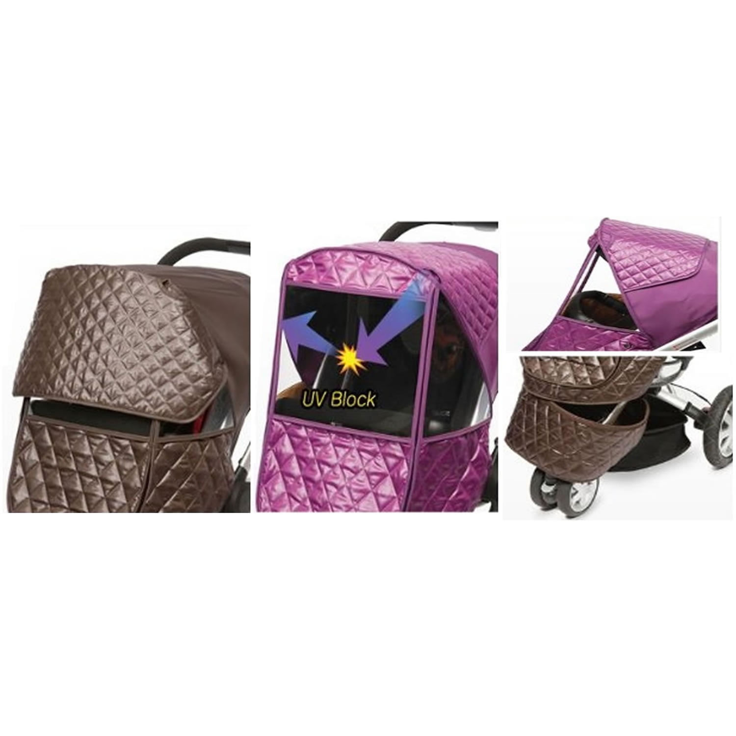 Manito Castle Beta Stroller Weather Shield (Chocolate)