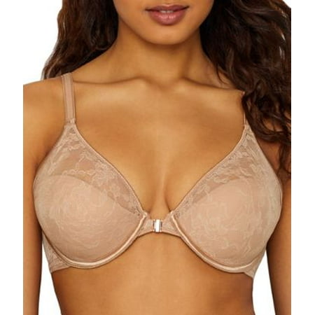 

Le Mystere Womens Lace Perfection Convertible Front-Close Bra Style-4415