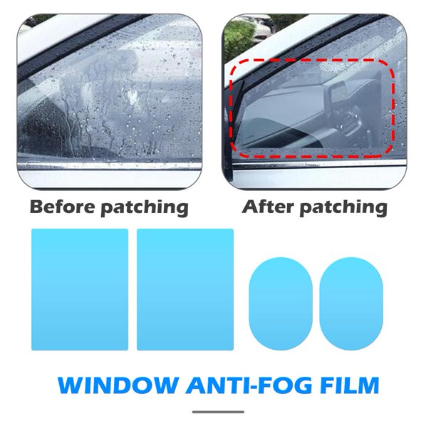 4 Uds. Películas antiniebla para espejo de coche, películas protectoras para espejo retrovisor lateral