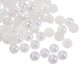 thumbnail image 1 of Cuentas de media perla ABS Unique Bargains 60uds 8mm Resina plano Reverso perlas Brillantes Colorido blanco, 1 of 5