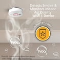 thumbnail image 4 of Kidde Hardwired Smart Smoke Detector with Indoor Air Quality Monitor & Battery Backup, 4 of 18
