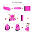 thumbnail image 4 of Inflatable LayAbout Lounger - Convenient and Portable Compression Nylon Outdoor Sleeping Air Bean Bag - Perfect Sofa Chair Couch for Hangouts, Beach, and Camping (Pink), 4 of 5