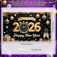 thumbnail image 2 of Gold Theme New Year Banner Golden Star 2026 Banner Glittery Design Decorative Ornament Happy New Year Banner for New Year Party New Year's Eve Celebration Holiday Decoration, 2 of 9