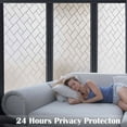 thumbnail image 3 of TuseyRxln Static Window Film Self adhesive Window Film Blackout Film Anti Peek Window Film Frosted Kitchen Office Bathroom 45 x 200CM, 3 of 5
