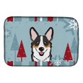 thumbnail image 1 of Carolines Treasures BB1751DDM Winter Holiday Tricolor Corgi Dish Drying Mat, 1 of 1