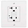 thumbnail image 3 of Teklectric - GFCI Receptacle 20A 125V and Free Wall Plate - GFCI Outlet 20 AMP 125 VOLT Wall Plate Included 20A GFCI 10 Pack, 3 of 5
