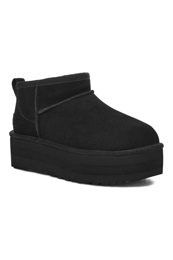 Women's Classic Ultra Mini Platform Boots, Black, 9
