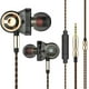 thumbnail image 1 of QKZ Auriculares estéreo Auriculares con cable Auriculares intrauditivos Control de cables Cable trenzado Auriculares con micrófono, Negro Eigraketly EL000235-01B, 1 of 2