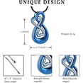 thumbnail image 2 of Infinity Love Urn Pendant Stainless Steel Snake Chain Cremation Jewelry for Ashes for Woman Free Filling Tools Include, 2 of 5