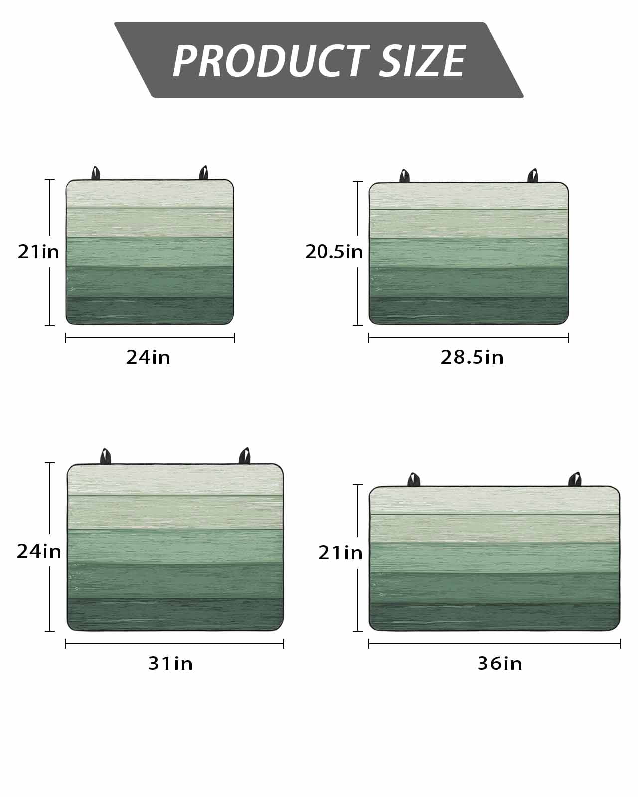 Stove Top Covers for Electric Stove, Turquoise Ombre Glass Stovetop Cover Protector, Farmhouse Vintage Wooden Striped Induction Cooktop Protector Oven Mat for Kitchen Countertop 24"x21"