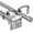 Brushed Steel, variant on Urbanest Adjustable Double Curtain Rod Set Pila Manhattan Finials – 1″ Front & 3/4″ Back Rod With Glossy White Rod, 84–120 Inches