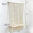 NAMZI AMIAEDU Macrame Wall Hanging Shelf, Handmade Indoor Boho Rope ...