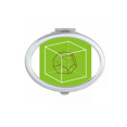 thumbnail image 1 of Combinatorial Cube Mathematical Geometric Space Mirror Portable Fold Hand Makeup Double Side Glasses, 1 of 3
