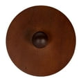 thumbnail image 4 of Creative Co-Op 5.75 Inches Round Stoneware Canister with Raised Dots and Acacia Wood Lid, White and Natural, 4 of 5