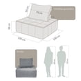 thumbnail image 4 of Sillón De Espuma Comprimida Al Vacío 1 Plaza Japandi Stova Medium Grey, 4 of 6