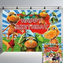 Dinosaur Train Backdrop Banner Party Supplies Post Birthday Decorations Background for Photography Taspestry