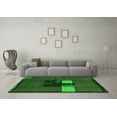 thumbnail image 3 of Ahgly Company Indoor Rectangle Abstract Green Modern Area Rugs, 2' x 4', 3 of 4