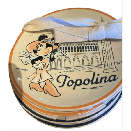 Disney Parks Epcot World Showcase Italy Topolino Plates Set of 4 New With Tag