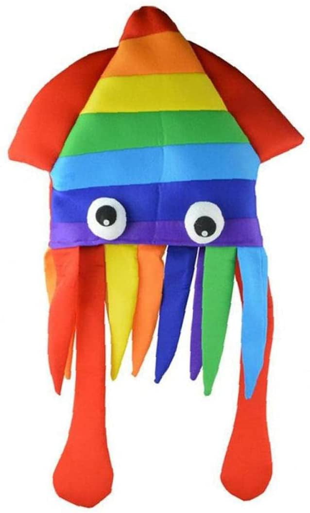 Novelty Giant Green Squid Hat Fancy Dress Accessory Prop Sea Stag Party 