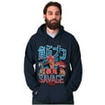 thumbnail image 3 of Kanji Street Fighter Savage Akuma Hoodie Hooded Sweatshirt Men Brisco Brands S, 3 of 6