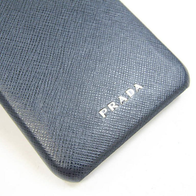Pre-Owned Prada Saffiano Phone Shell Case For IPhone 7 Plus Navy