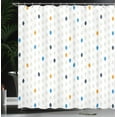 thumbnail image 3 of Ambesonne Modern Shower Curtain, Geometric Polka Dot Pattern, 69"Wx84"L, Pale Almond, 3 of 4