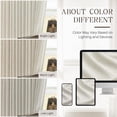 thumbnail image 5 of Nalqet 112 inch Pinch Pleated Linen Blackout Curtains 2 Panels Natural, 100% Black out, Thermal Insulated, Pleated Window Drapes with Rings Hooks, for Bedroom Living Room, 5 of 10