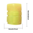 thumbnail image 4 of Kuymtek 4 Tapas Luminosas para Neumáticos Tapa para Vástago Neumático para Vástago Llanta para Motocicletas (amarillo), 4 of 8