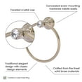 thumbnail image 3 of Carolina Crystal Towel Ring - Matte White, 3 of 3