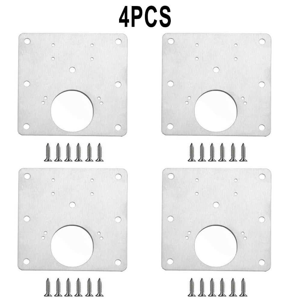 GLFSIL Kitchen Cupboard Door Hinge Repair Kit Plate and Fixing Screws Hinges