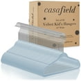 thumbnail image 4 of Casafield 50 Velvet Baby Hangers for Infant & Toddler Clothes, 11" - Light Blue, 4 of 7