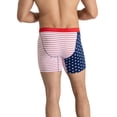 thumbnail image 5 of Fruit of the Loom Men's Americana Stretch Boxer Briefs, Moisture Wicking Underwear, 3-Pack, 5 of 8