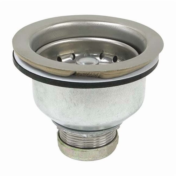 Perfect Putty Sink Drain,4 1/2 in Dia,SS 59-3180