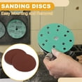 thumbnail image 6 of Unique Bargains 10 Pcs 6inch 320 Grit Universal Sanding Discs - Round Hook and Loop Sandpaper - White Paper Red, 6 of 6
