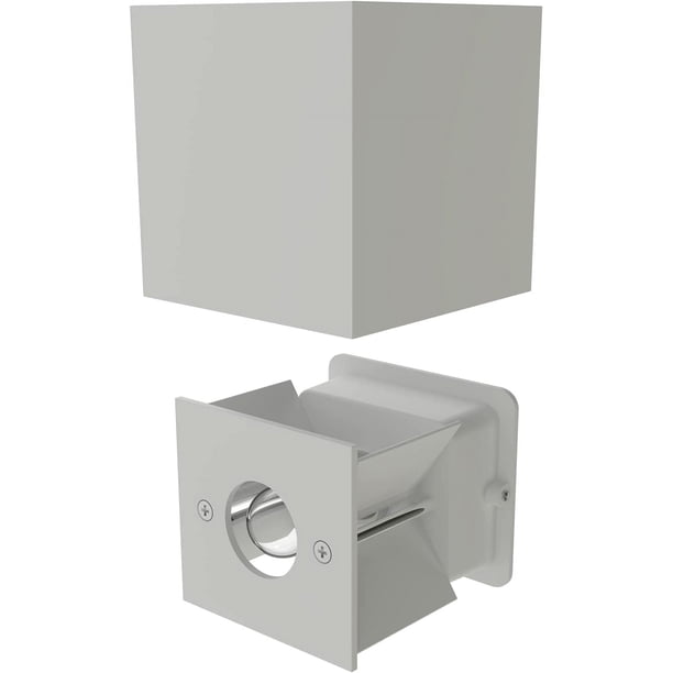 Arcchio Aplique Empotrable Zamo, G9, Blanco, 12cm, Metal, IP65, Lámpara