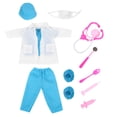 thumbnail image 1 of ColoMX 1 juego de disfraz de muñeca de 18 pulgadas para juego de simulación: Doctor con temática de doctor y accesorios para juego creativo y desarrollo de habilidades sociales, 1 of 8