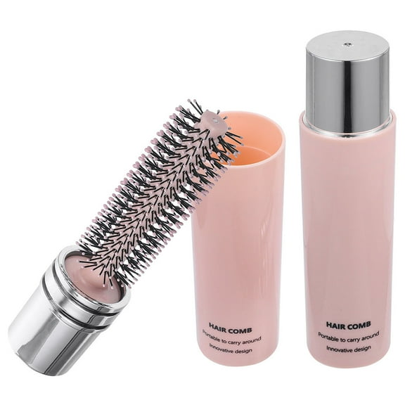 Supvox Portable Hair Brush Curly Hair Brush Pink 2Pcs