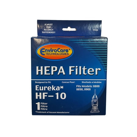 (1) Eureka Hf-10 Pleated Hepa Filter W/activated Charcoal Vacuum Filter, Upright, Boss Capture, Pet Lover Vacuum cleaners, 63347A, 633489, 67810-2, H14017,.., By EnviroCare